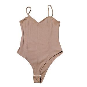 Commense girls flesh colored bodysuit, size XS